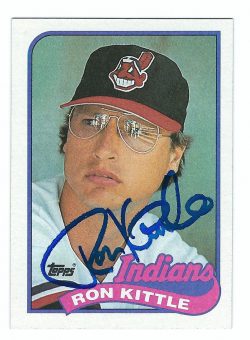 Auotgraphed RON KITTLE 1989 Topps Card