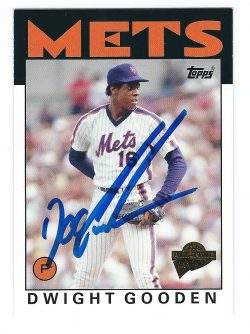 Autographed DOC GOODEN 2005 Topps Fan Favorites Card