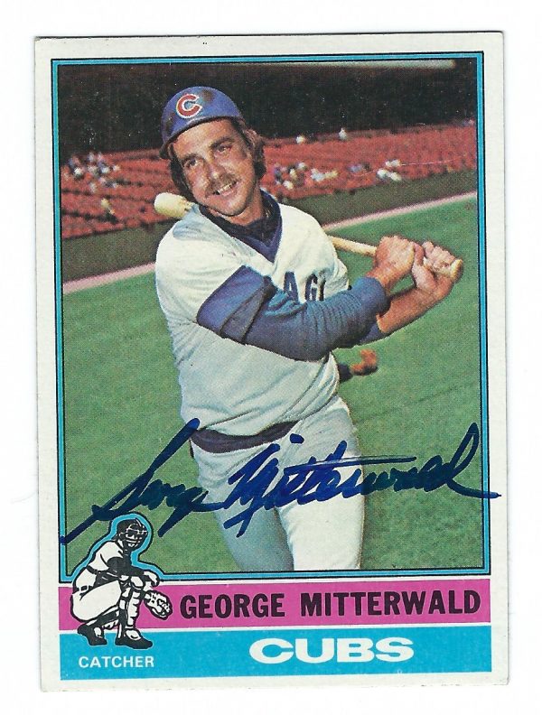Autographed GEORGE MITTERWALD 1976 Topps Card