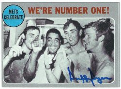 Autographed DUFFY DYER 1970 Topps Card