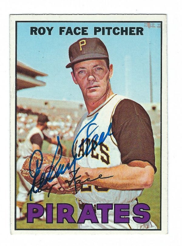 Autographed Roy Face 1967 Topps Card