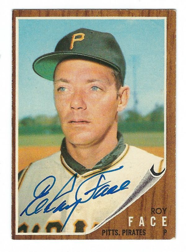 Autographed ELROY FACE 1962 Topps Card