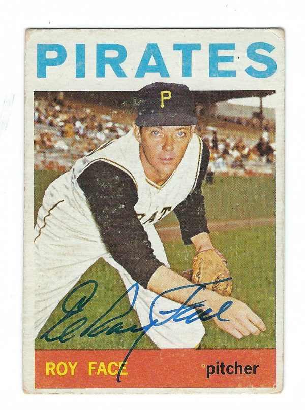 Autographed ELROY FACE 1964 Topps Card