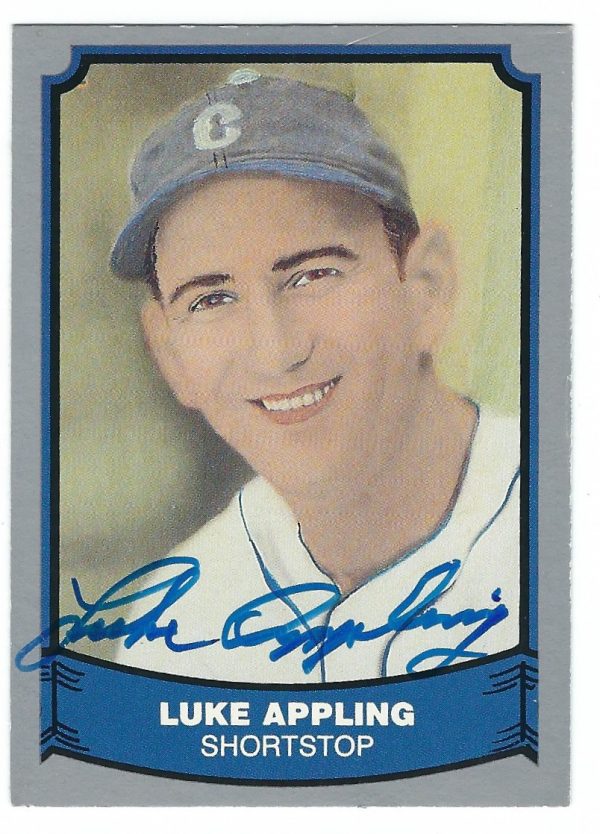 Signed LUKE APPLING Pacific Legends Card