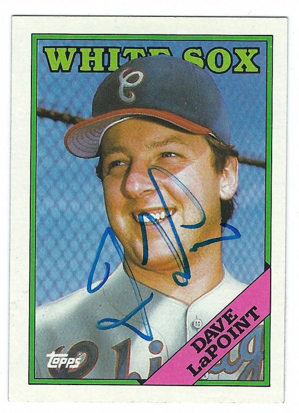 Autographed DAVE LAPOINT 1988 Topps Card