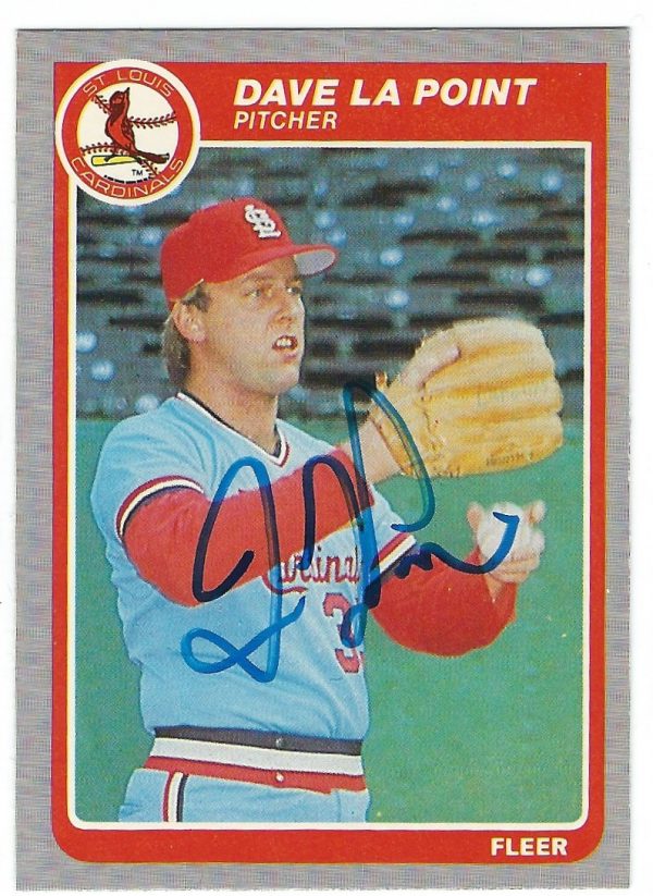 Autographed DAVE LAPOINT 1985 Fleer Card