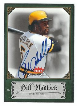 Autographed BILL MADLOCK 2006 FLEER GREATS of the GAME CARD