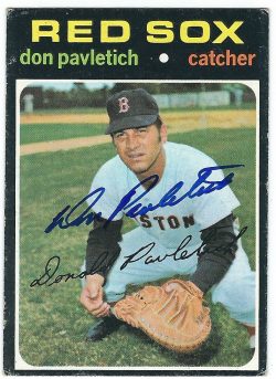 Autographed DON PAVLETICH 1971 Topps Card