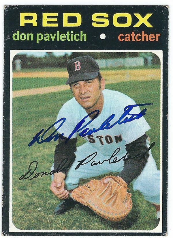 Autographed DON PAVLETICH 1971 Topps Card