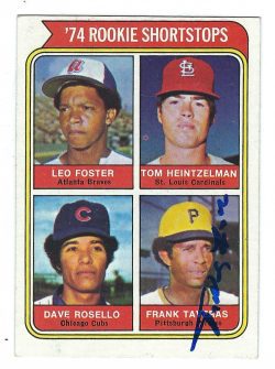 Autographed FRANK TAVERAS 1974 Topps  Card