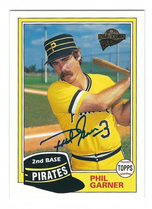 Autographed PHIL GARNER 2004 Topps Fan Favorites Card