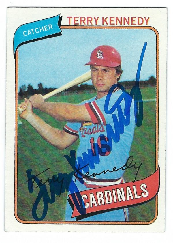 Autographed TERRY KENNEDY 1980 Topps Card