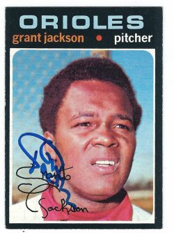 Autographed GRANT JACKSON 1971 Topps Card