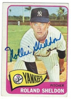Autographed Roland Sheldon 1965 Topps Card