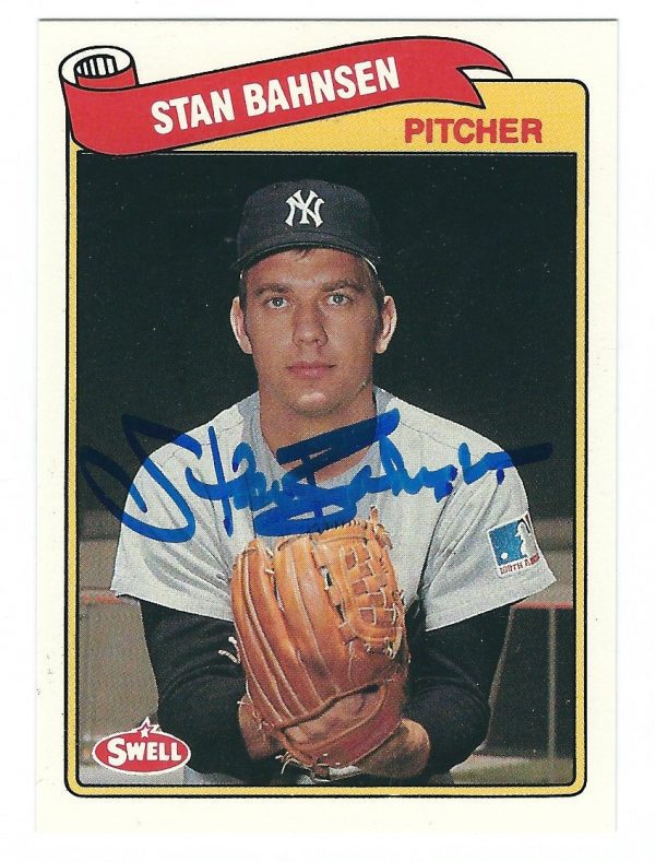 Autographed STAN BAHNSEN 1989 Swell Baseball Greats card