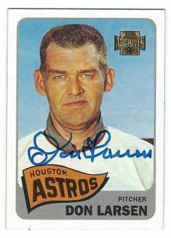 Autographed DON LARSEN 2001 Topps Archive Card