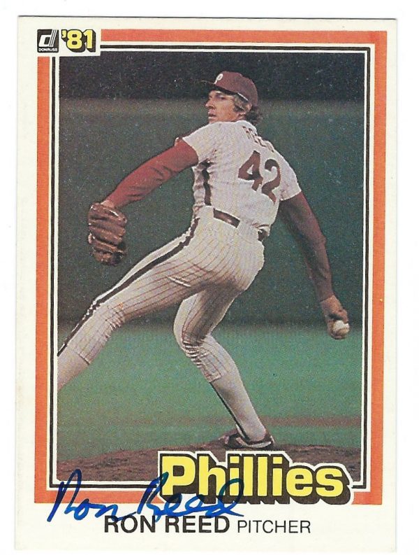 Autographed RON REED 1981 Donruss Card