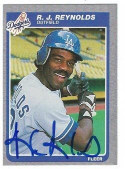 Autographed 1985 Fleer Cards