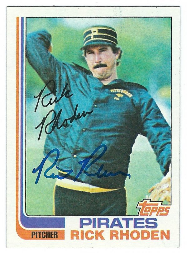 Autographed RICK RHODEN  1982 Topps Card