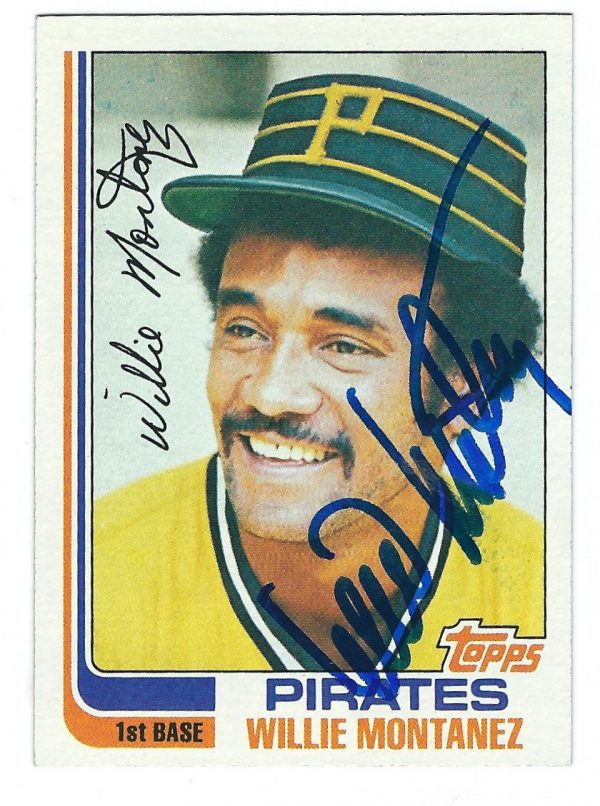 Autographed WILLIE MONTANEZ 1982 Topps Card