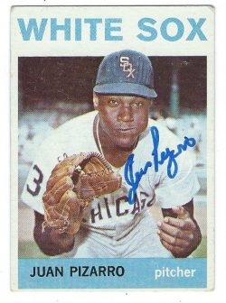 Autographed JUAN PIZARRO 1964 Topps Card