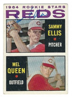 Autographed SAMMY ELLIS 1964 Topps Card