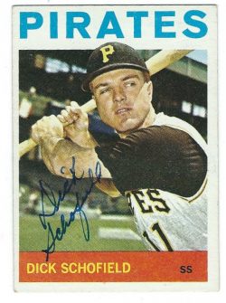 Autographed DICK SCHOFIELD 1964 Topps Card