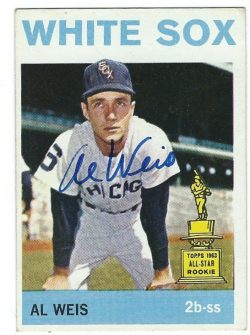 Autographed AL WEIS 1964 Topps Card