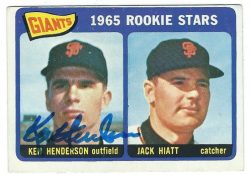 Autographed KEN HENDERSON San Francisco Giants 1965 Topps Card