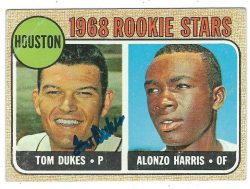 Autographed TOM DUKES 1968 Topps Card