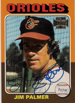 JIM PALMER Autographed 2002 Topps Archive Card