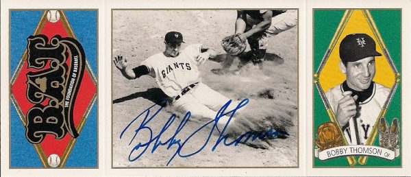Autographed 1993 BOBBY THOMSON Upper Deck BAT card