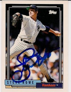 Autographed STEVE HOWE 1992 Topps Card