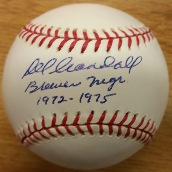 DEL CRANDALL Brewers Mgr Autographed Official American League Baseball