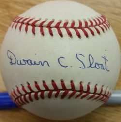 DWAIN SLOAT Autographed Official National League Baseball