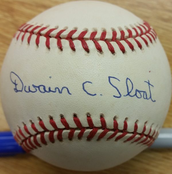 DWAIN SLOAT Autographed Official National League Baseball
