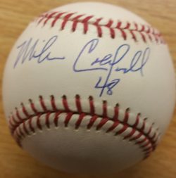 MIKE CALDWELL Autographed Official Major League Baseball