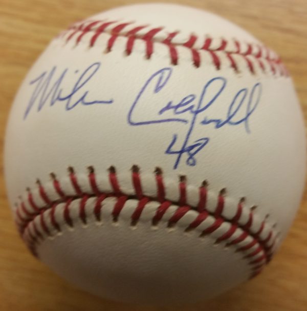 MIKE CALDWELL Autographed Official Major League Baseball