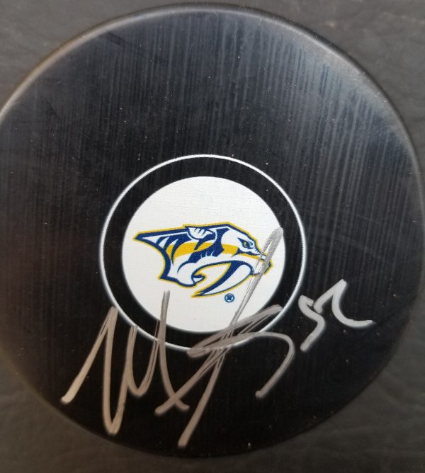 Autographed MATT IRWIN Nashville Predators Hockey Puck