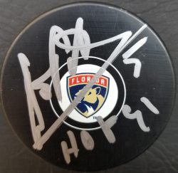Autographed DENIS POTVIN Florida Panthers Hockey Puck