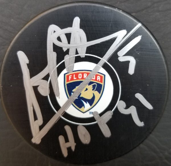 Autographed DENIS POTVIN Florida Panthers Hockey Puck