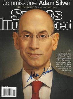 Autographed Adam Silver NBA Sports Illustrated Magazine