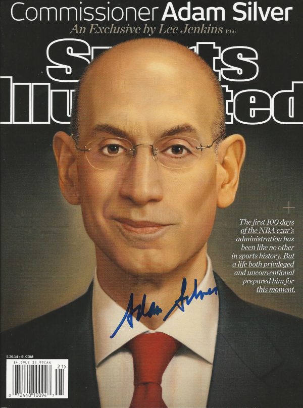 Autographed Adam Silver NBA   Sports Illustrated Magazine