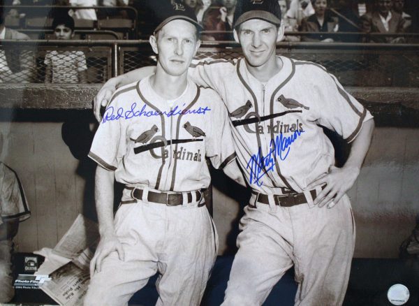 AUTOGRAPHED 16 x 20 RED SCHOENDIENST & MARTY MARION St. Louis Cardinals Photo