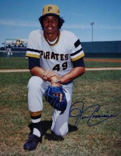 Autographed JOHN CANDELARIA PITTSBURGH PIRATES 11 X 14  photo