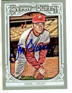 Autographed JIM BUNNING 2013 TOPPS GYPSY QUEEN Card