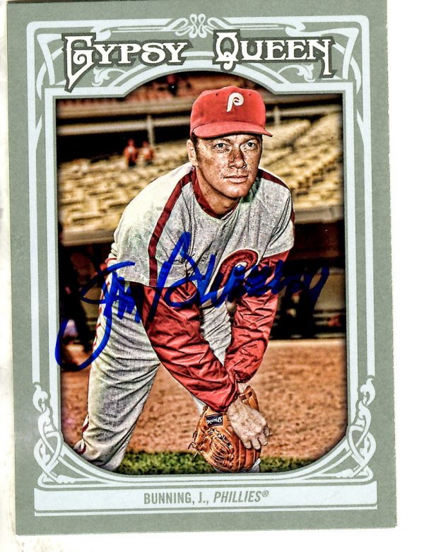 Autographed JIM BUNNING 2013 TOPPS GYPSY QUEEN Card