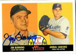 Autographed JIM BUNNING  2007 TOPPS HERITAGE Card