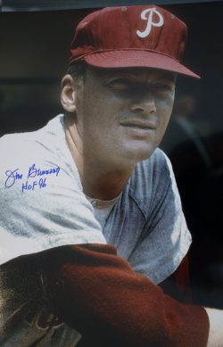 AUTOGRAPHED 16 x 20 JIM BUNNING Philadelphia Phillies Photo