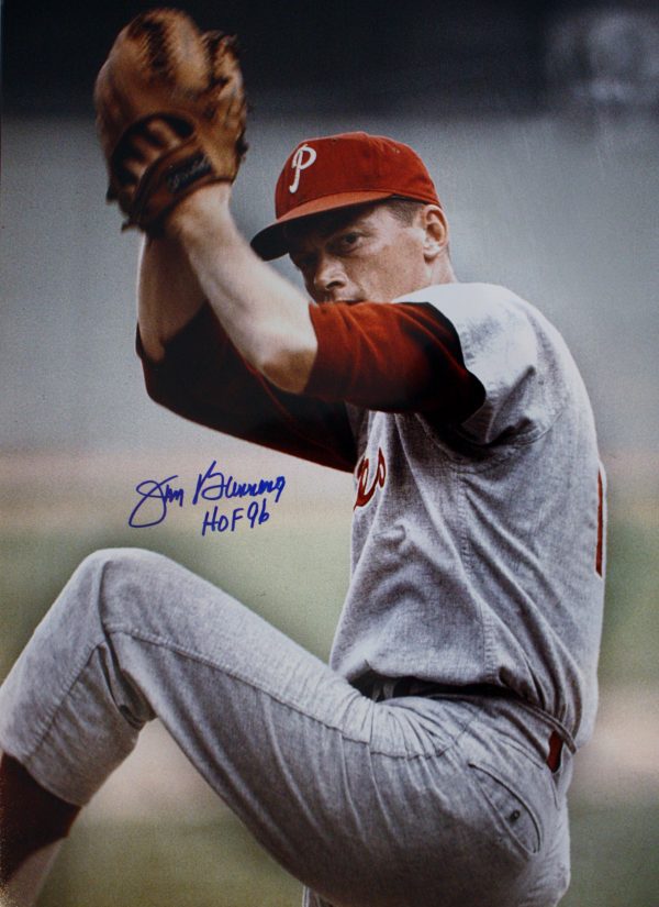 AUTOGRAPHED 16 x 20 JIM BUNNING Philadelphia Phillies Photo